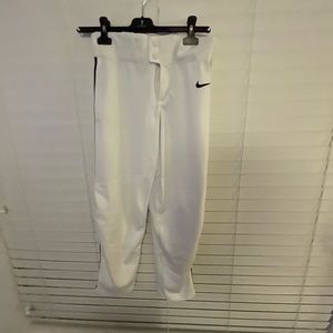 white nike baseball pants youth large